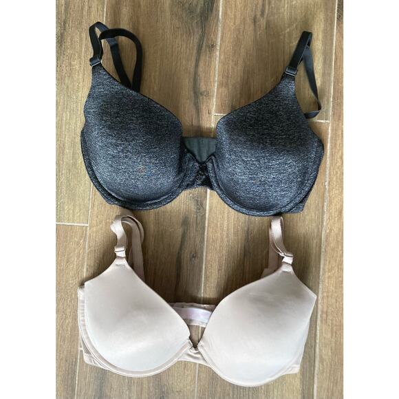 Victoria's Secret Bras 32DD Gray and Beige - Picture 1 of 8